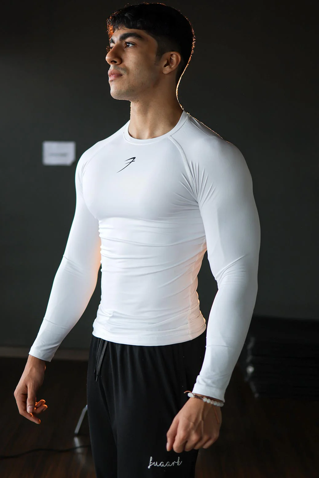 Compression Fullsleeves T-shirt White - Image 4