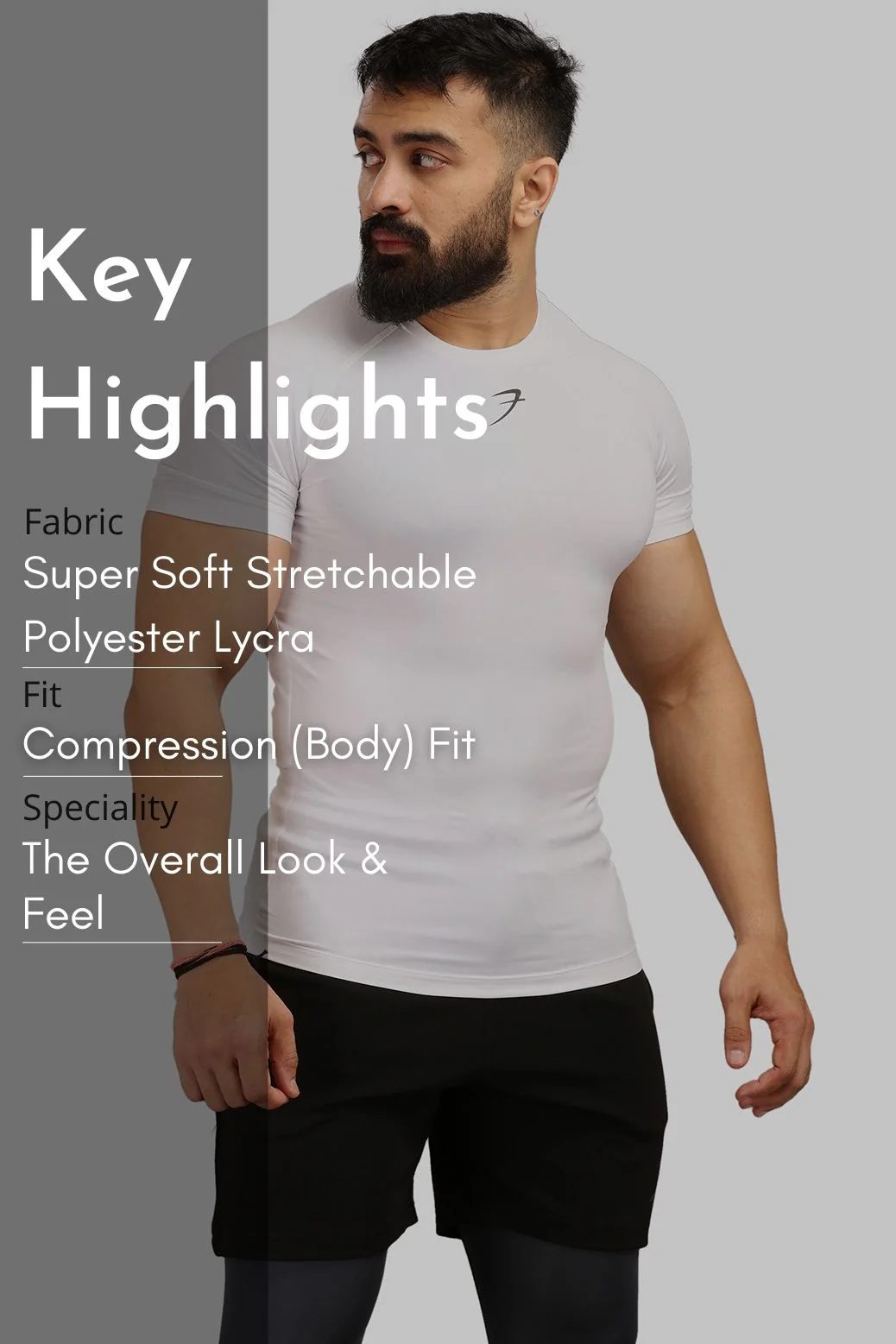 Compression T-shirt White - Image 7