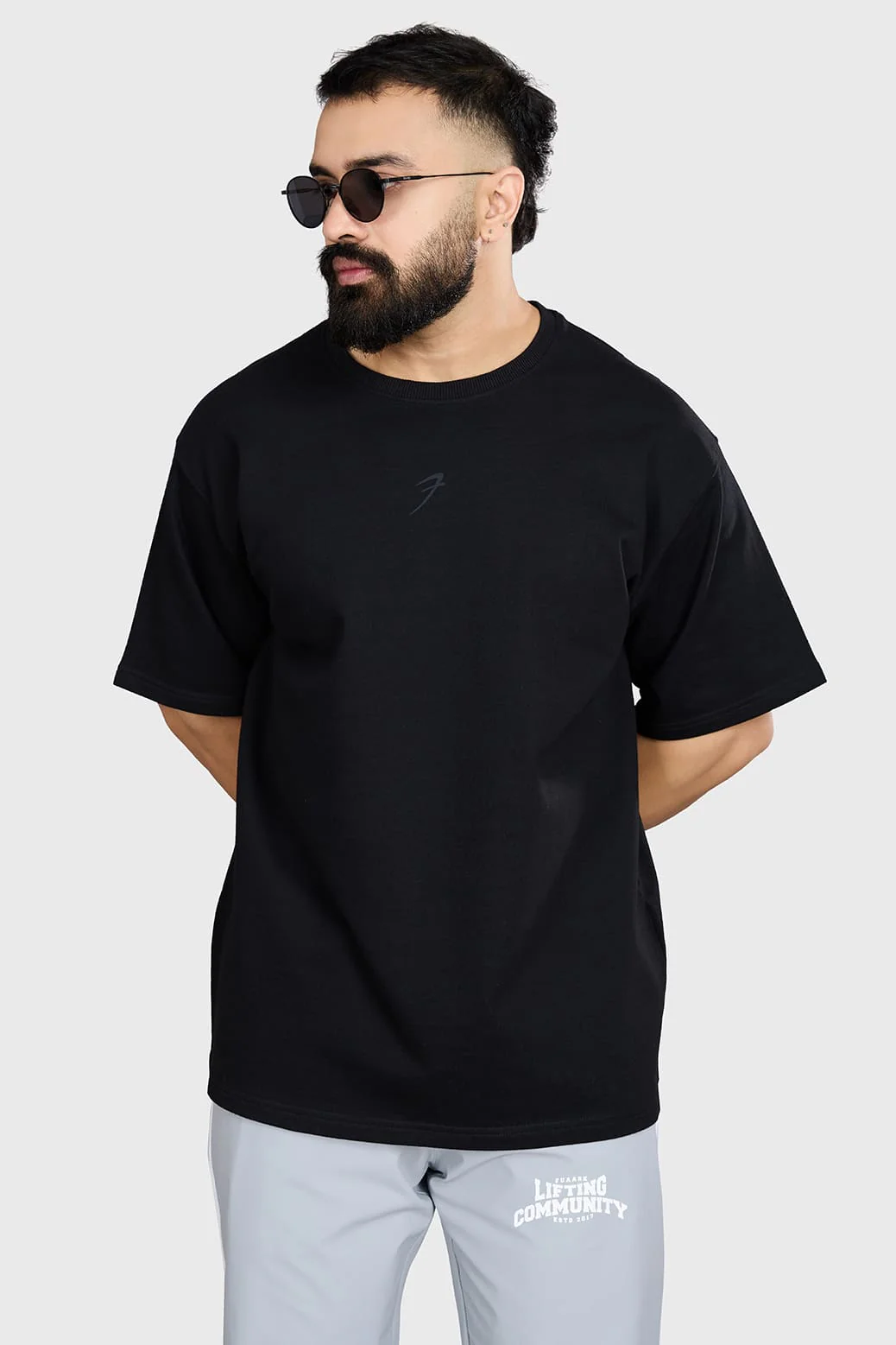 Heavyweight Oversized T-shirt Black - Image 5