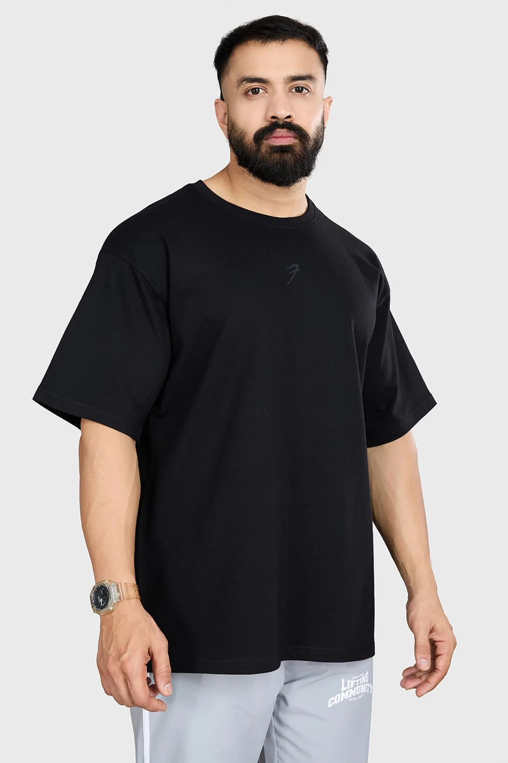 Heavyweight Oversized T-shirt Black - Image 6