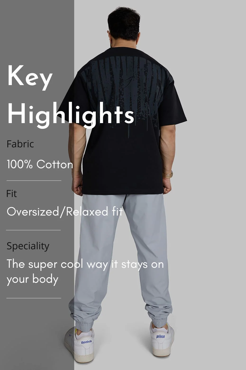 Heavyweight Oversized T-shirt Black - Image 7