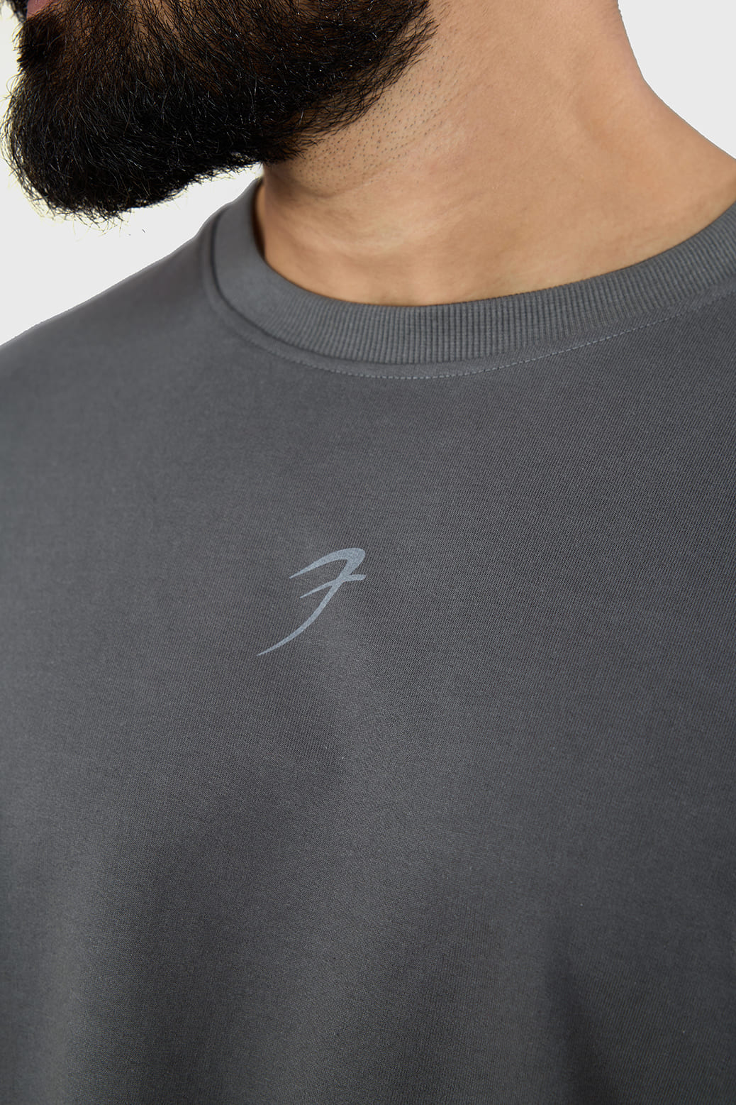 Heavyweight Oversized T-shirt Grey - Image 3