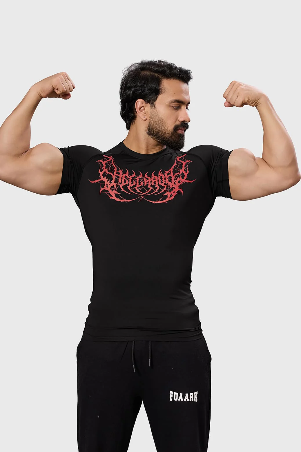 Hellborn Compression T-shirt Black/Red - Image 5