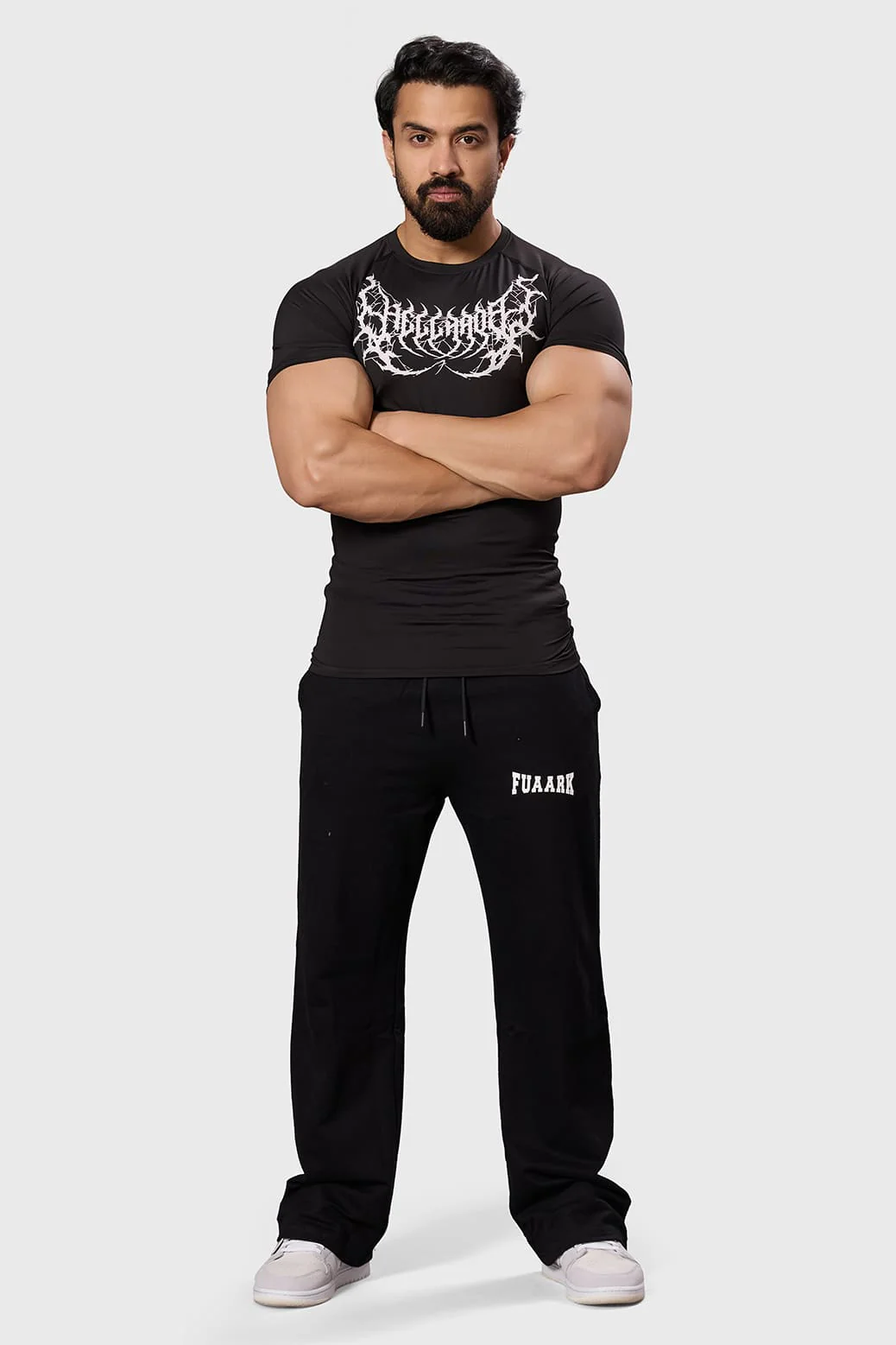 Hellborn Compression T-shirt Black/White - Image 2