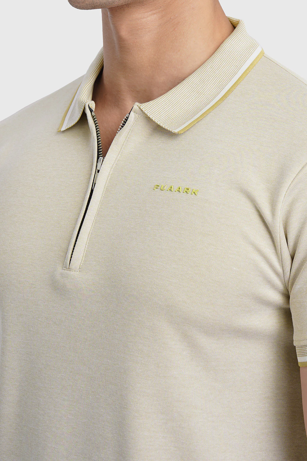 Heritage Polo T-shirt Beige - Image 3
