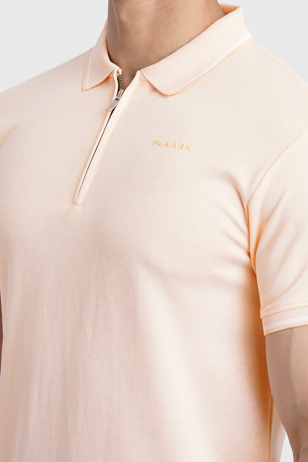 Heritage Polo T-shirt Peach - Image 3