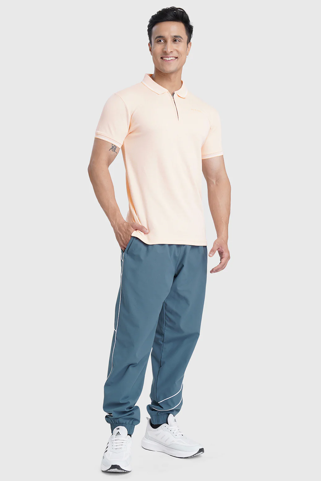 Heritage Polo T-shirt Peach - Image 5