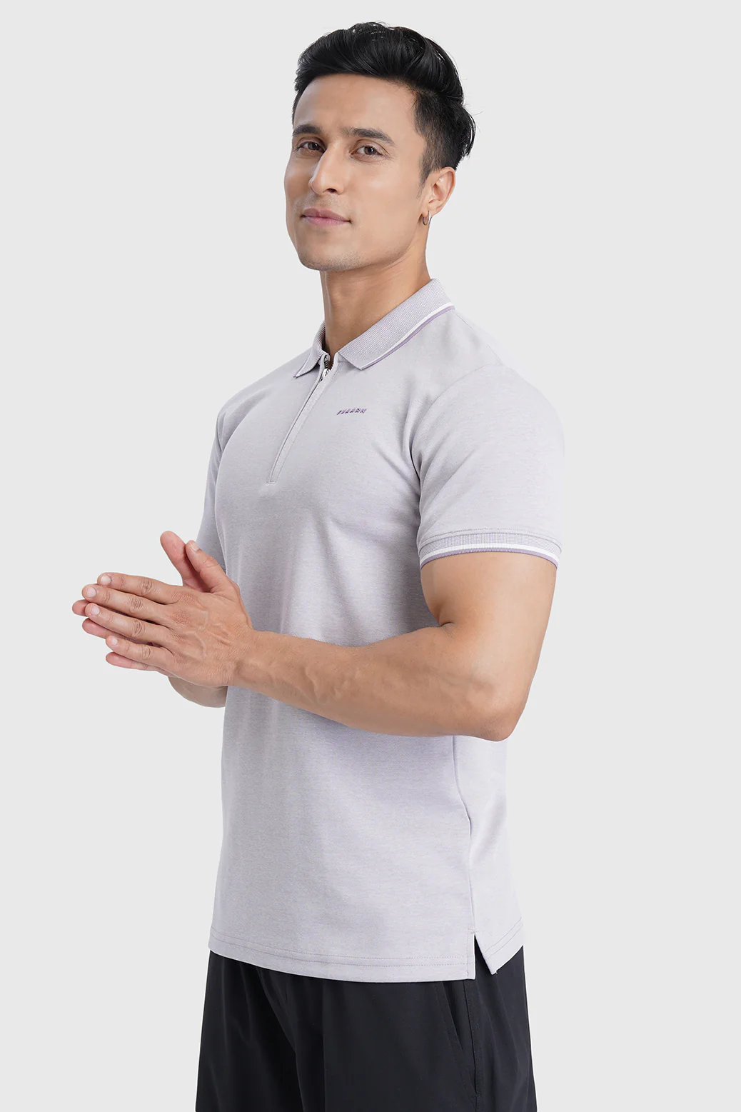 Heritage Polo T-shirt Light Mauve - Image 4