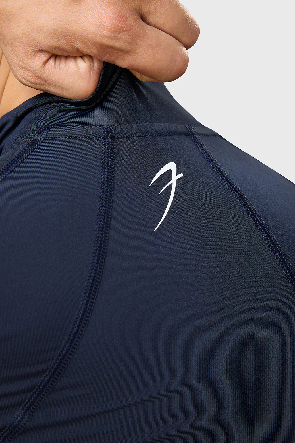 High Neck Compression Full Sleeves T-shirt Navy - Image 5