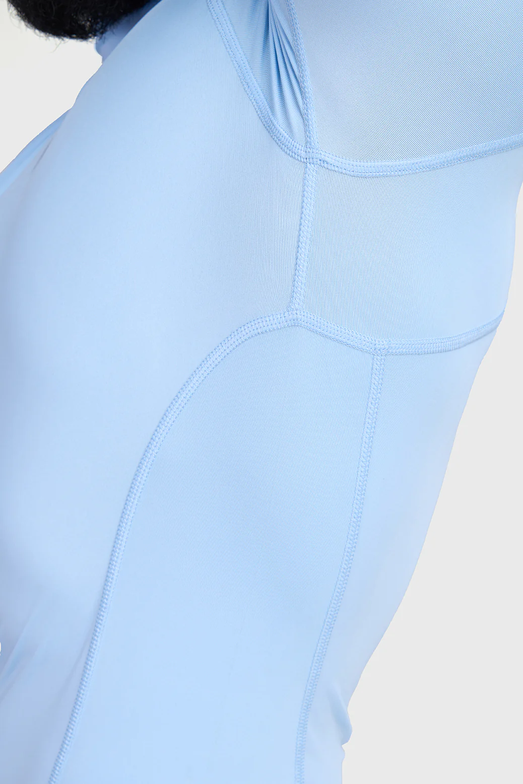 High Neck Compression T-shirt Glacial Blue - Image 4