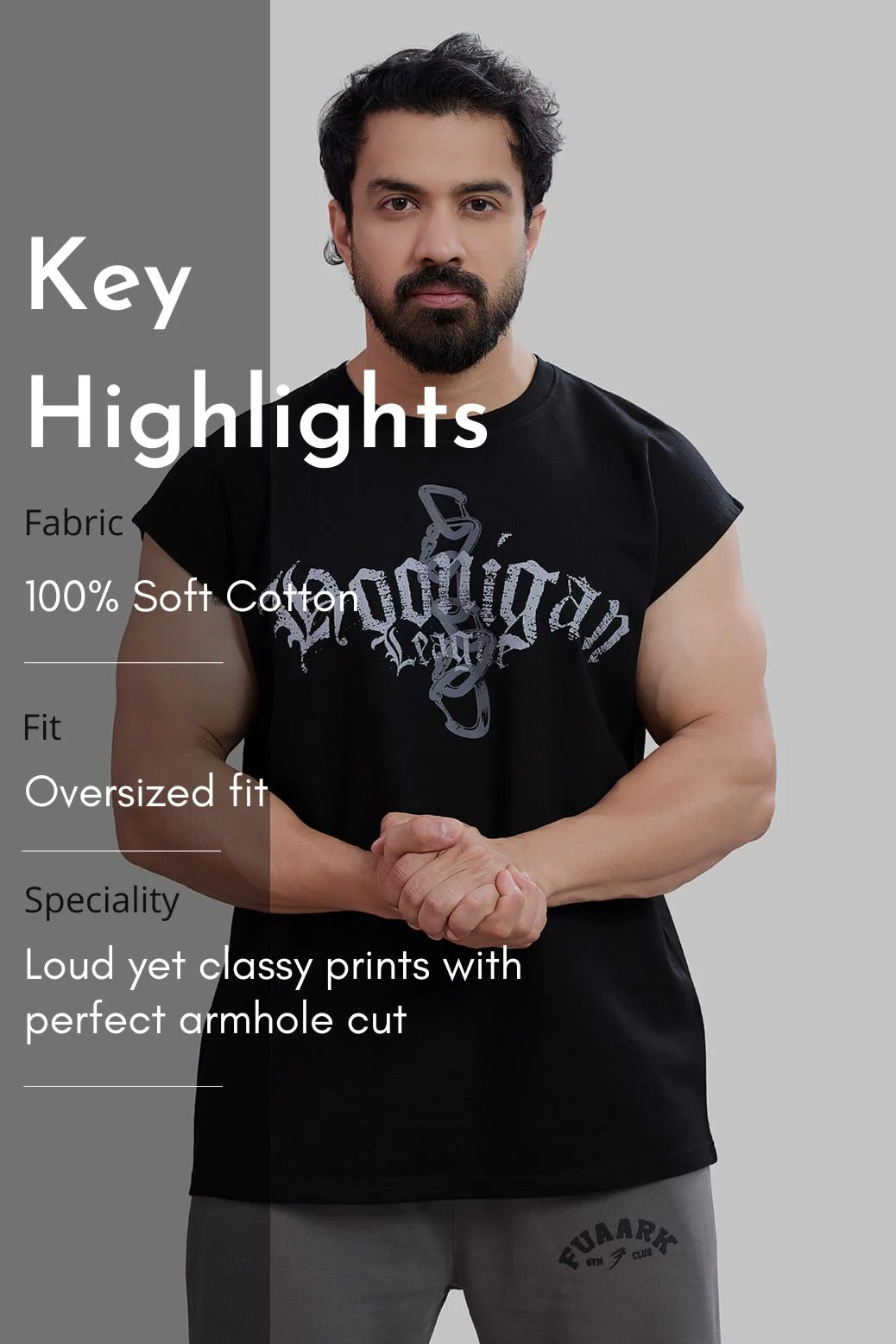 Hoonigans Capsleeves Tank Black - Image 7