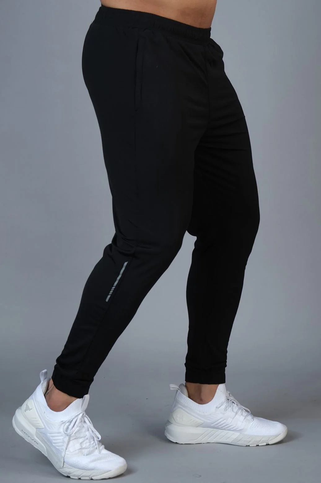 Identity Nylon Joggers Black - Image 4