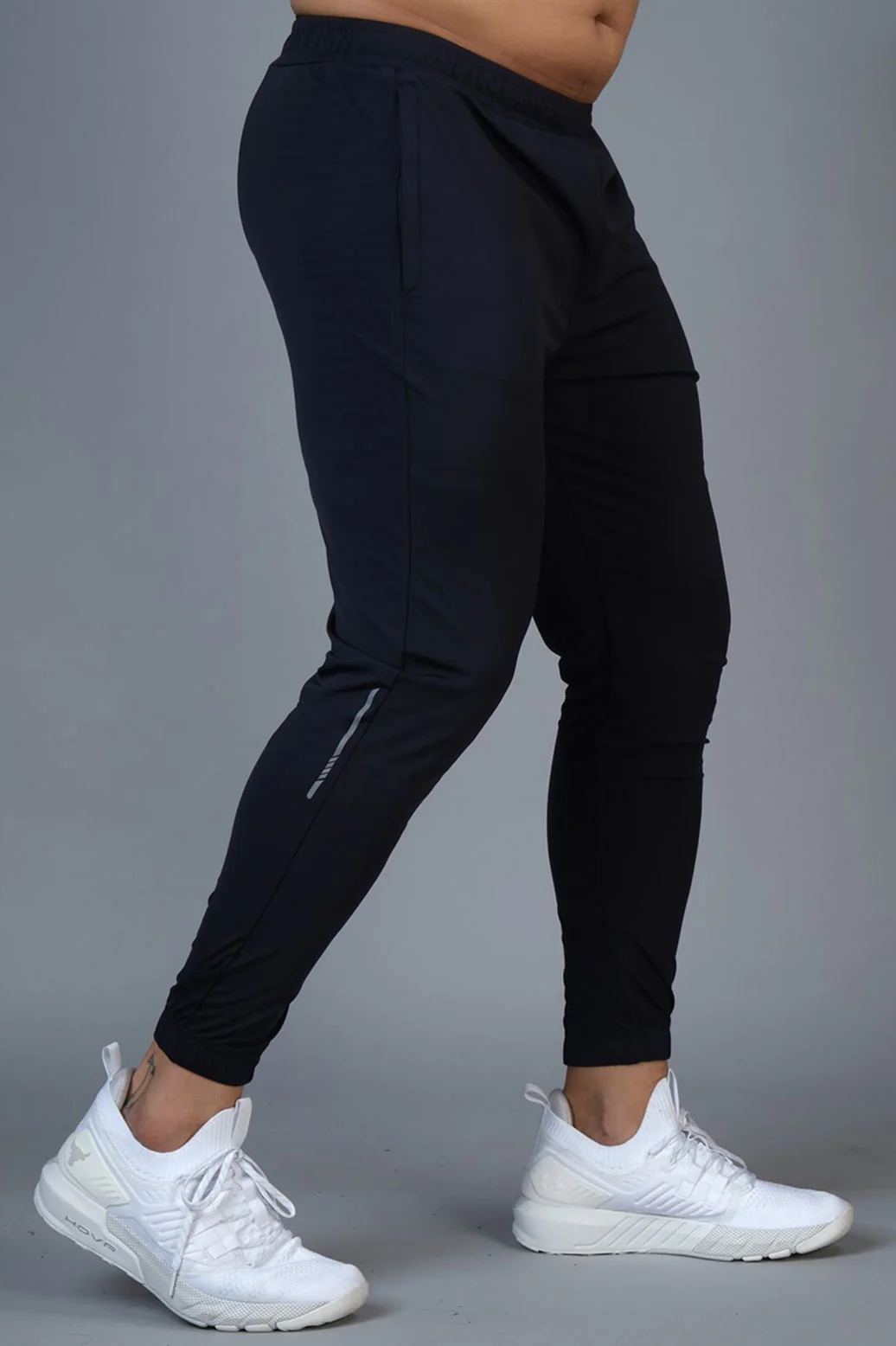 Identity Nylon Joggers Navy - Image 4