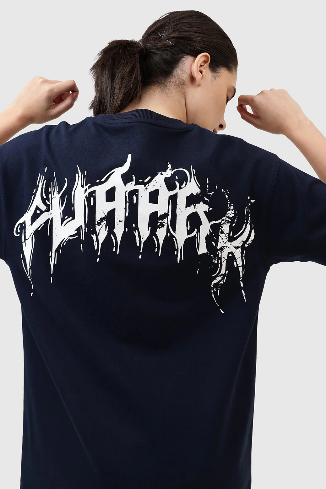 Ignite Oversized T-shirt Navy - Image 4