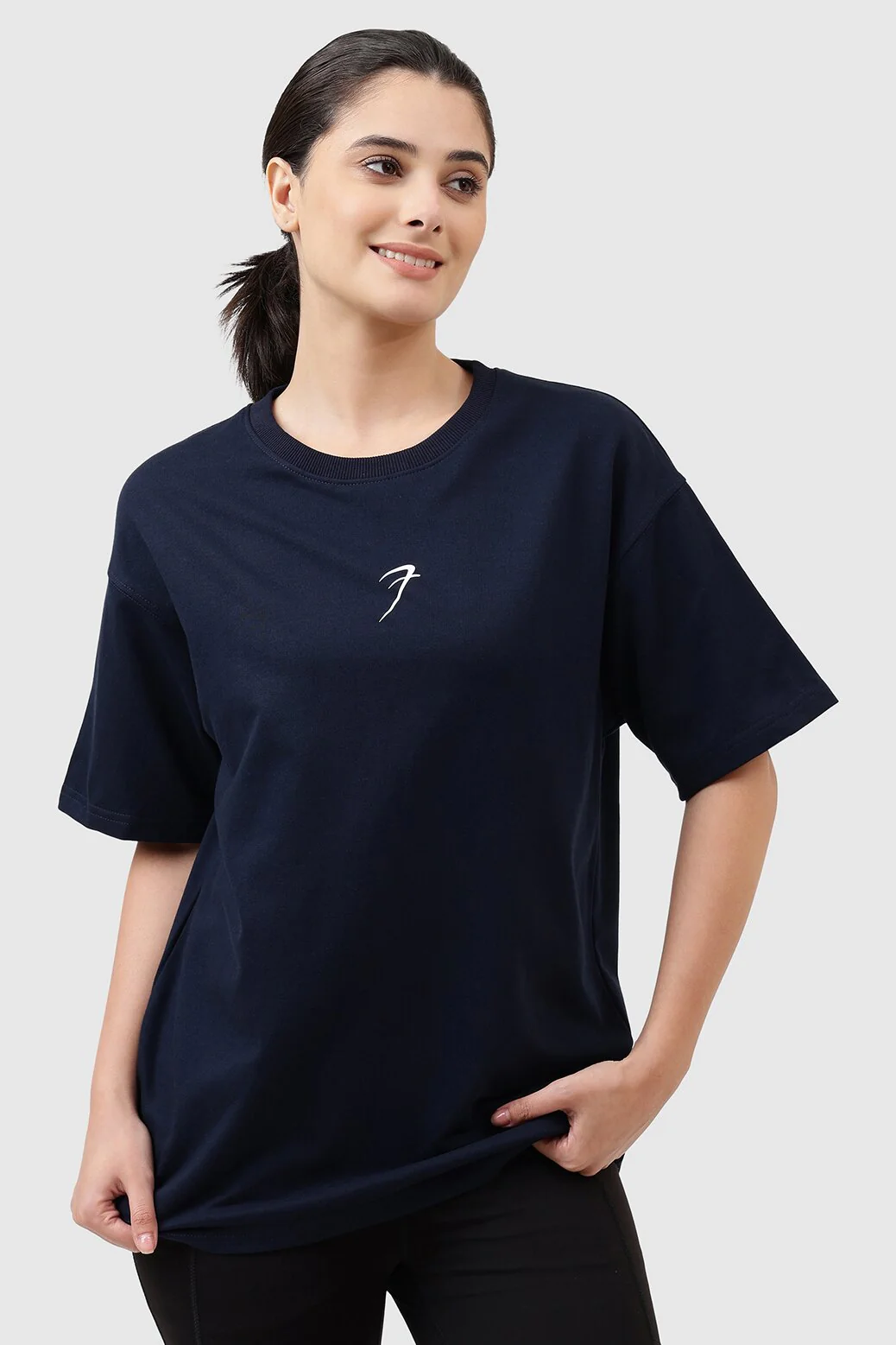 Ignite Oversized T-shirt Navy - Image 5