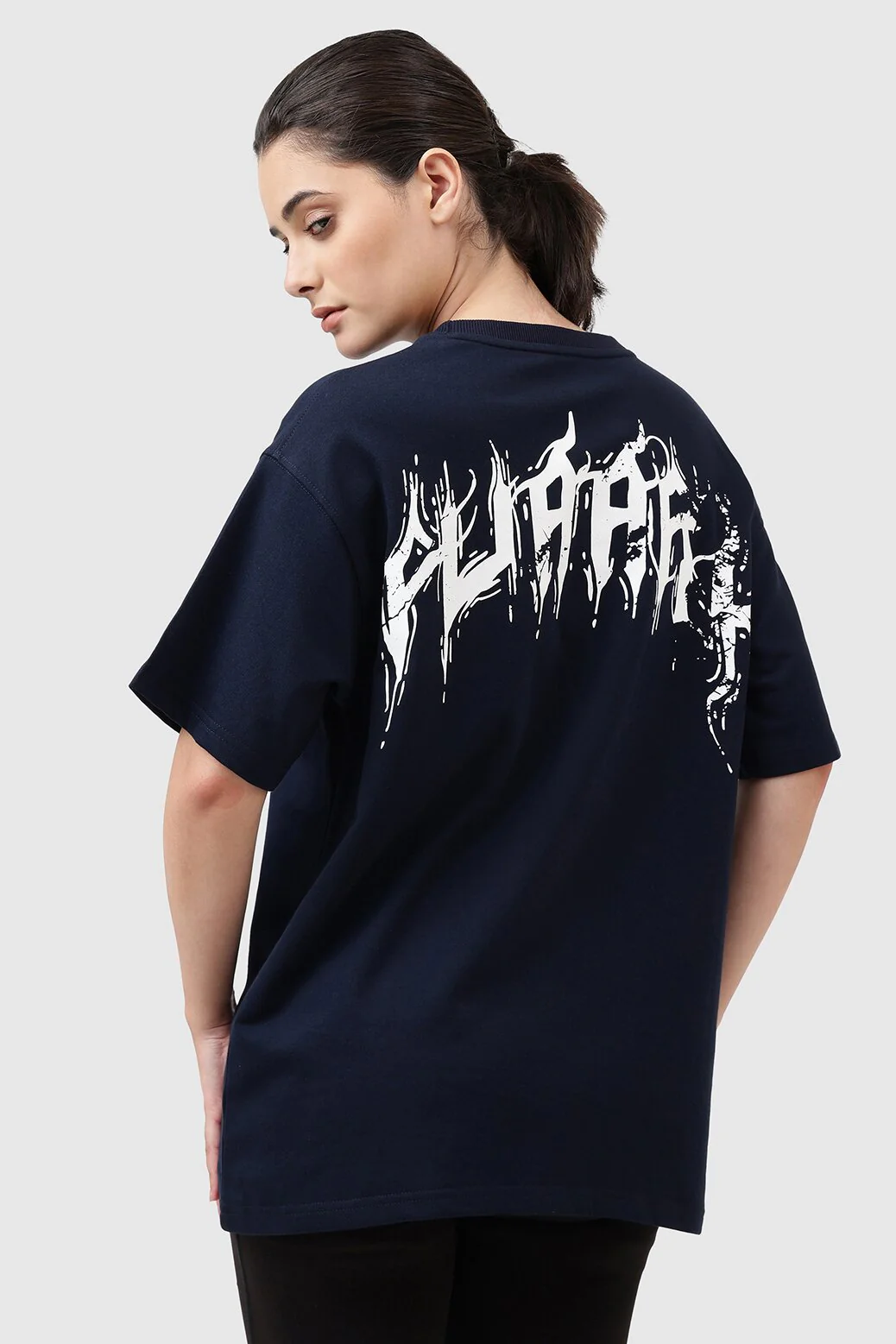 Ignite Oversized T-shirt Navy - Image 6