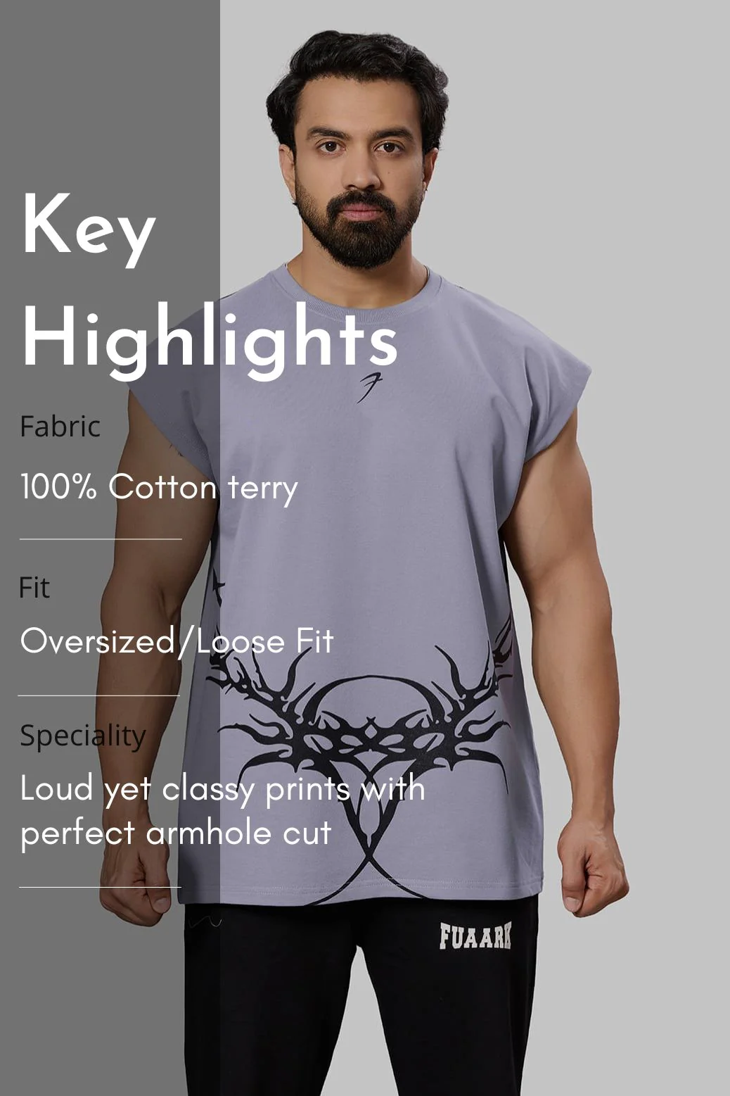 Immortal Capsleeves Tank Light Grey - Image 8