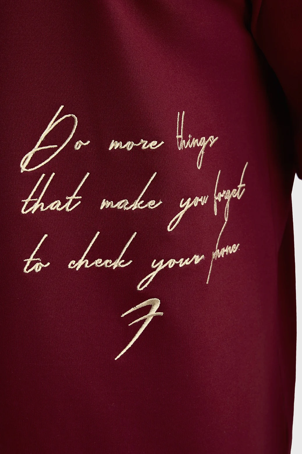 Inspiration Oversized T-shirt Maroon - Image 4