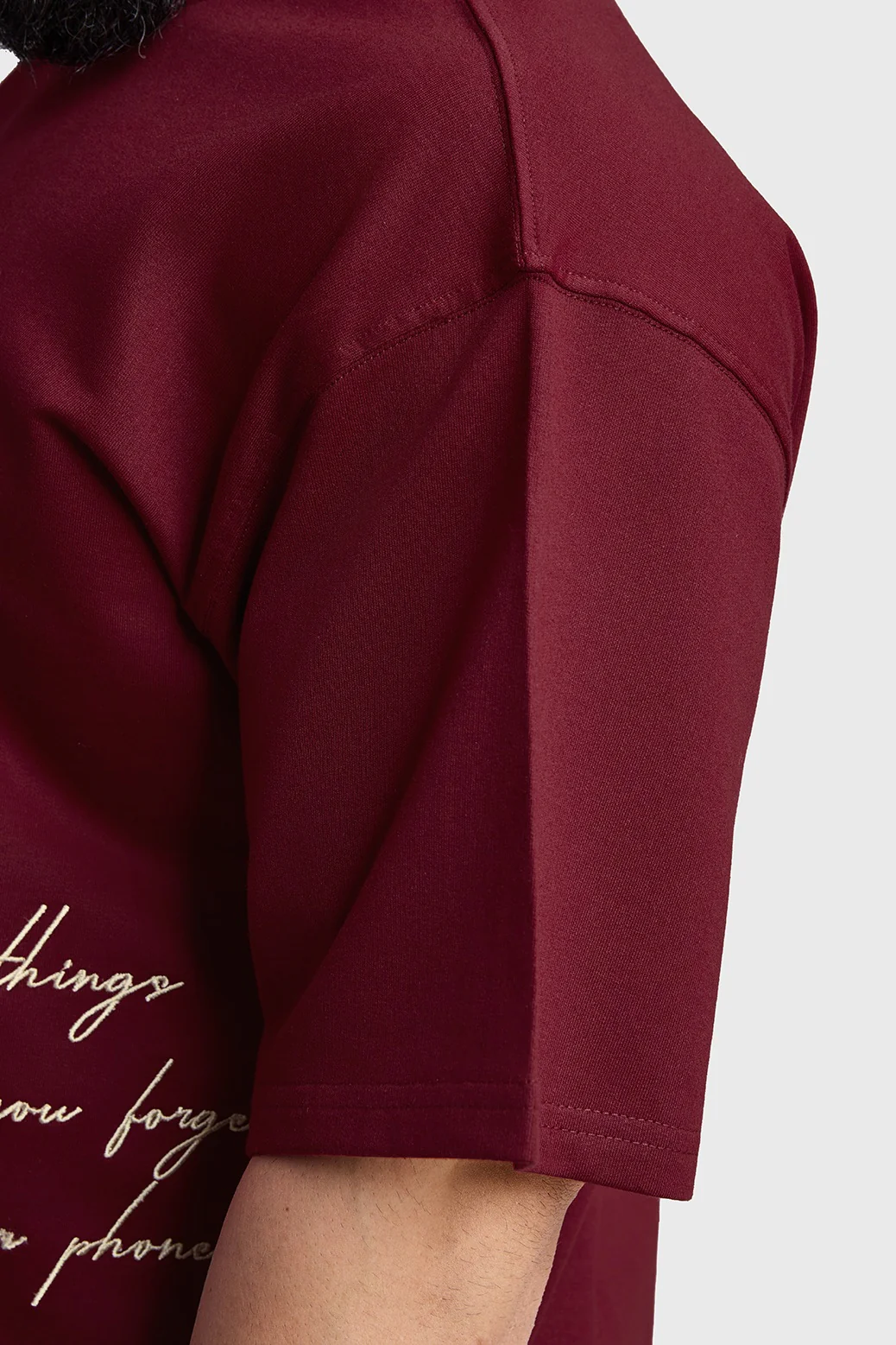 Inspiration Oversized T-shirt Maroon - Image 5