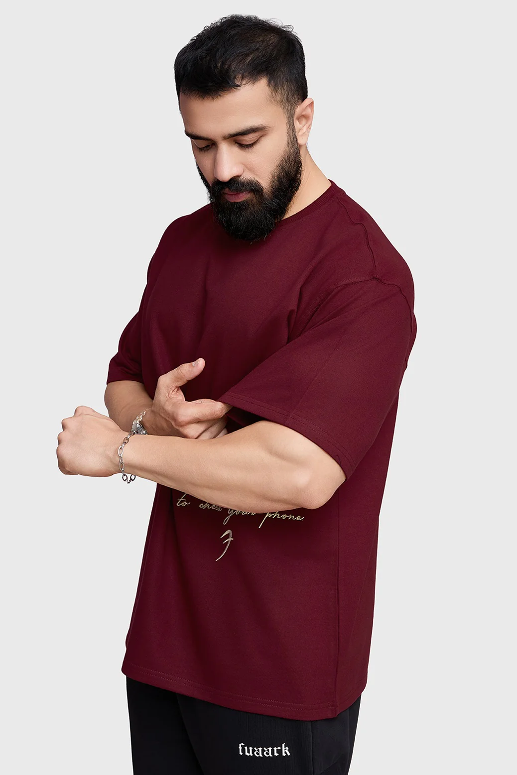 Inspiration Oversized T-shirt Maroon - Image 6