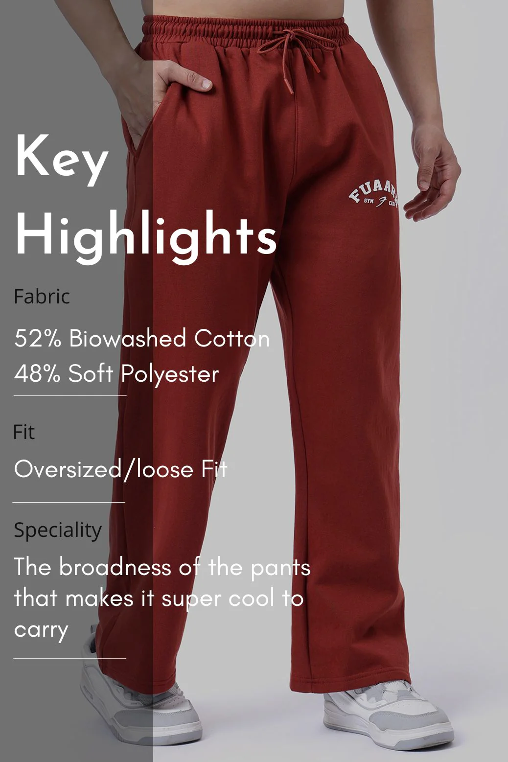 Laidback Relaxed Pants Rust - Image 8