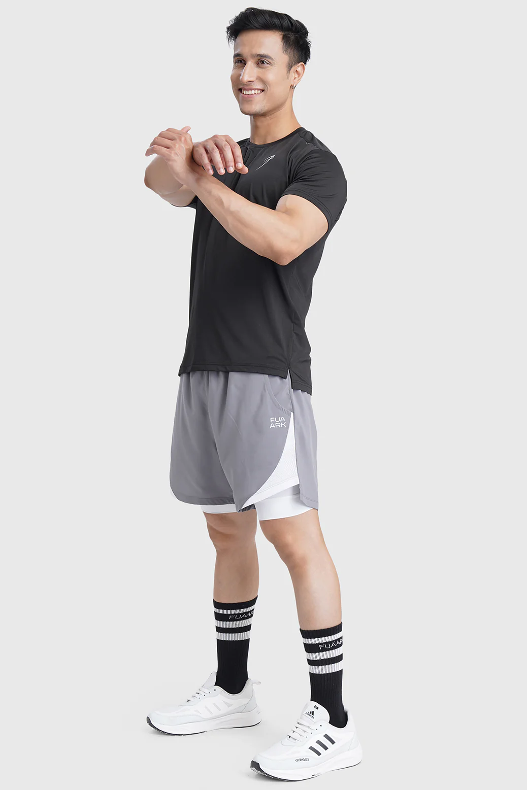 Laser Cut Running T-shirt Black - Image 5