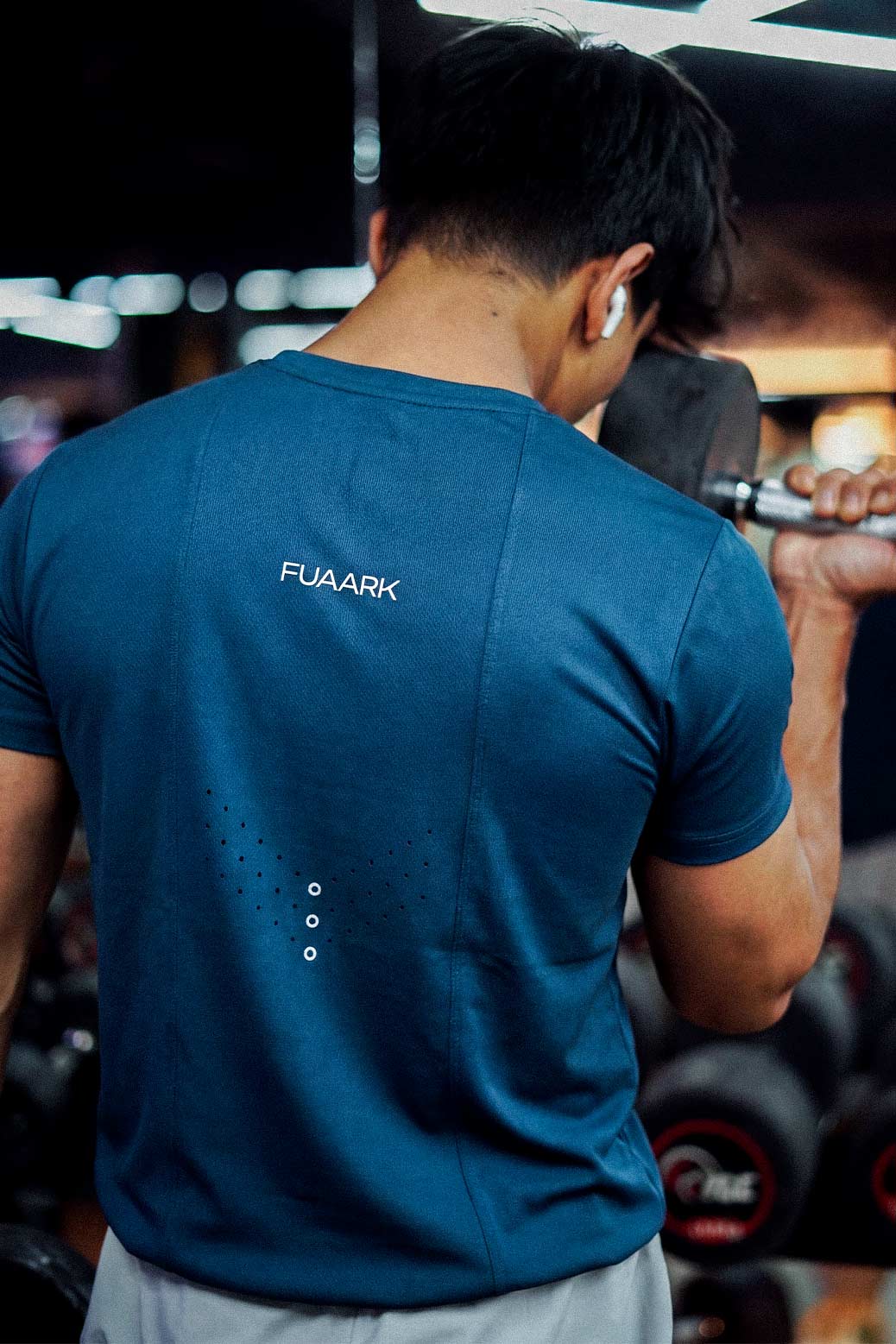 Laser Cut Running T-shirt Orion Blue - Image 2