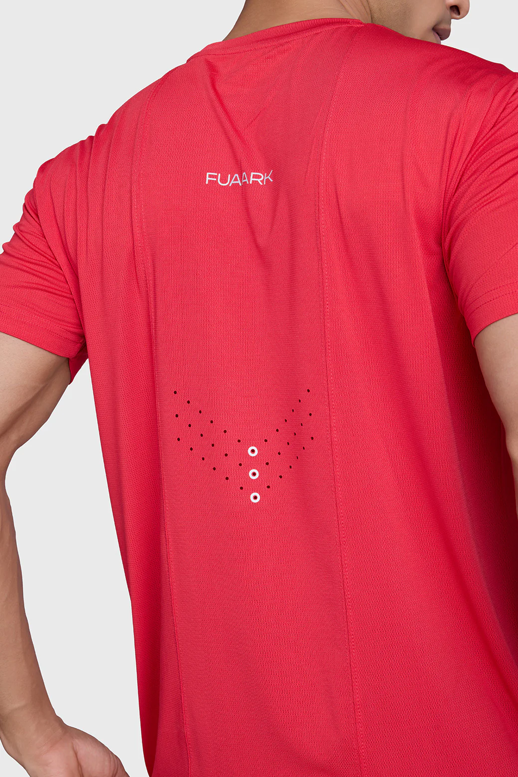 Laser Cut Running T-shirt Red - Image 4