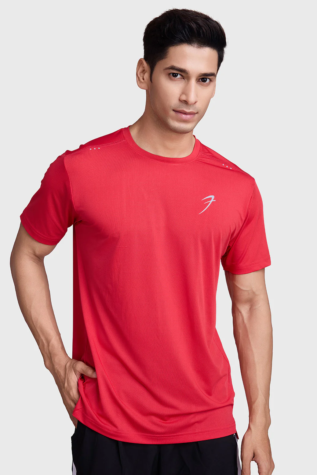 Laser Cut Running T-shirt Red - Image 5