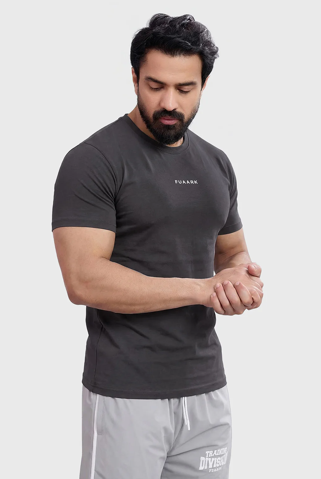 Legacy Crew Neck T-shirt Dark Grey - Image 4