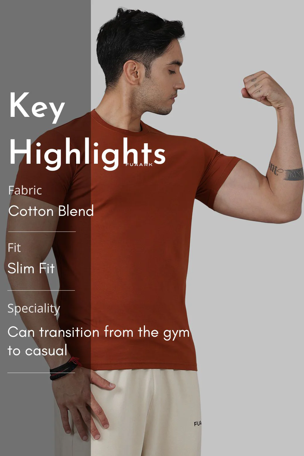 Legacy Crew Neck T-shirt Salsa Brown - Image 6