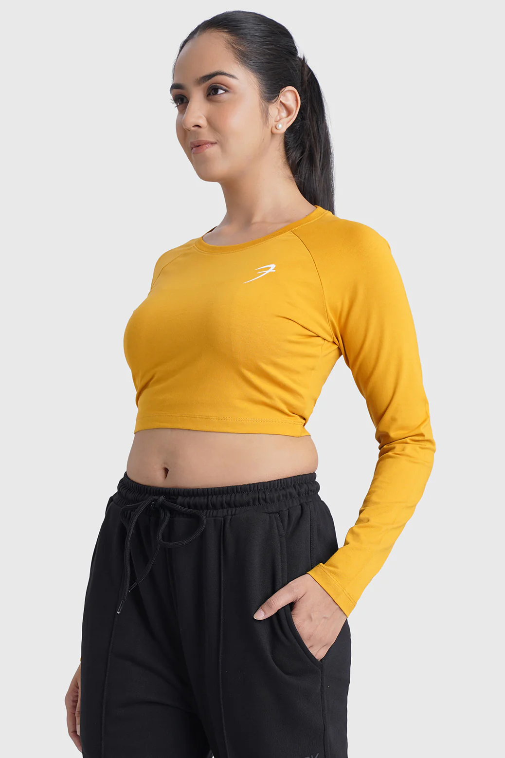 Legacy Crop Top T-shirt Mustard - Image 5