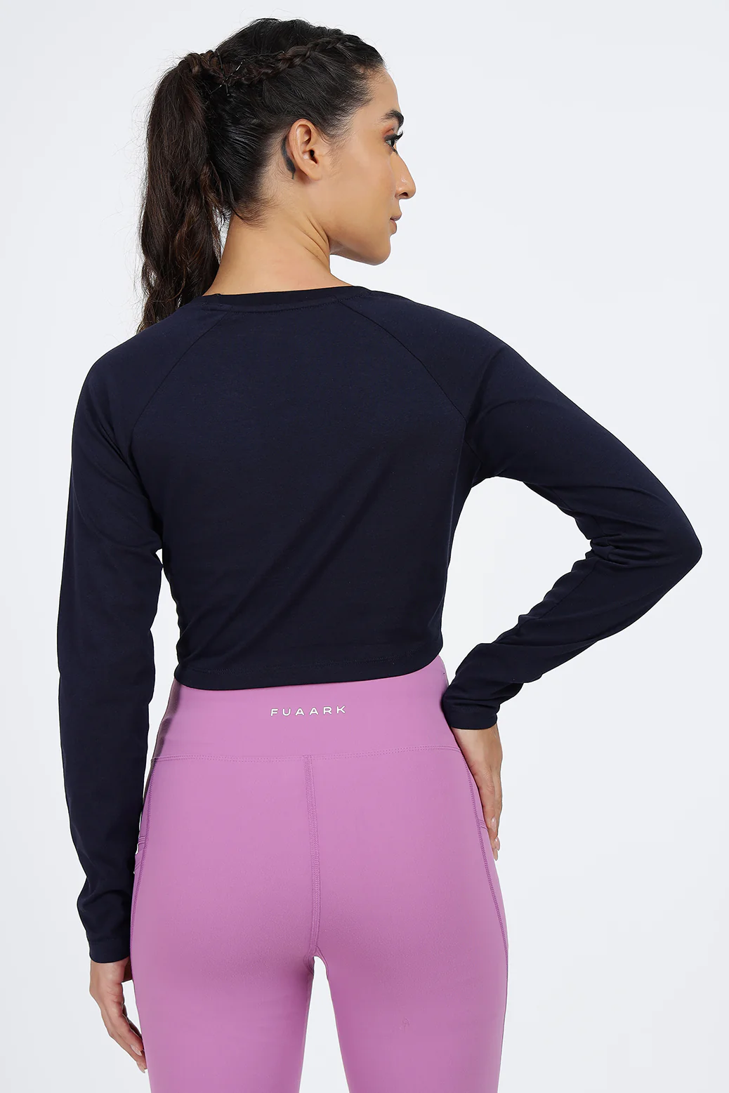 Legacy Crop Top T-shirt Navy - Image 7