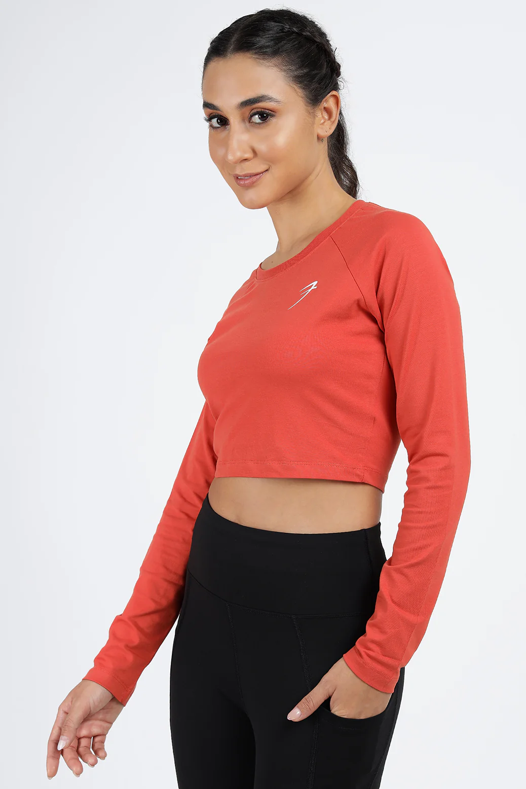 Legacy Crop Top T-shirt Rust - Image 4