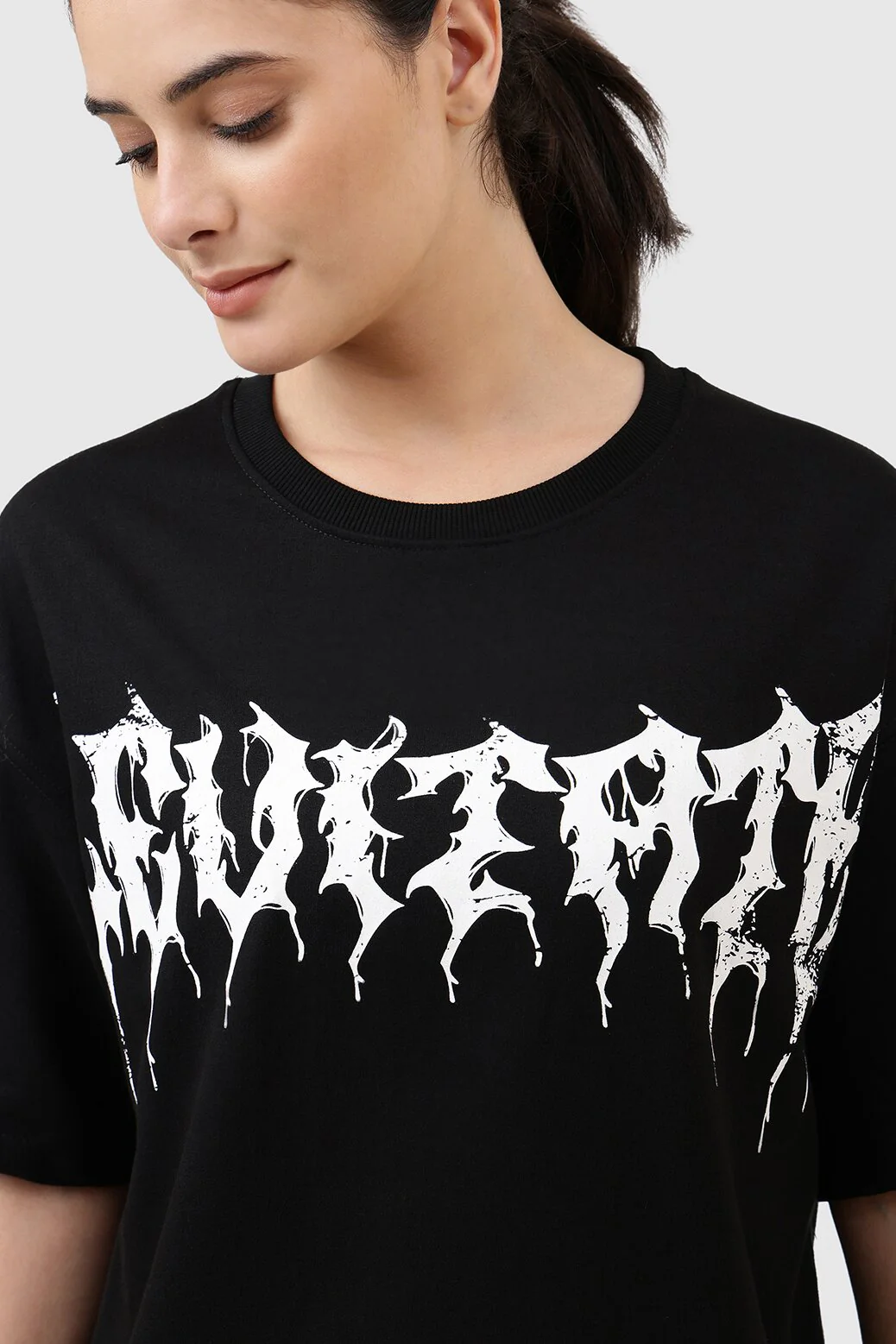 Levitate Oversized T-shirt Black - Image 3