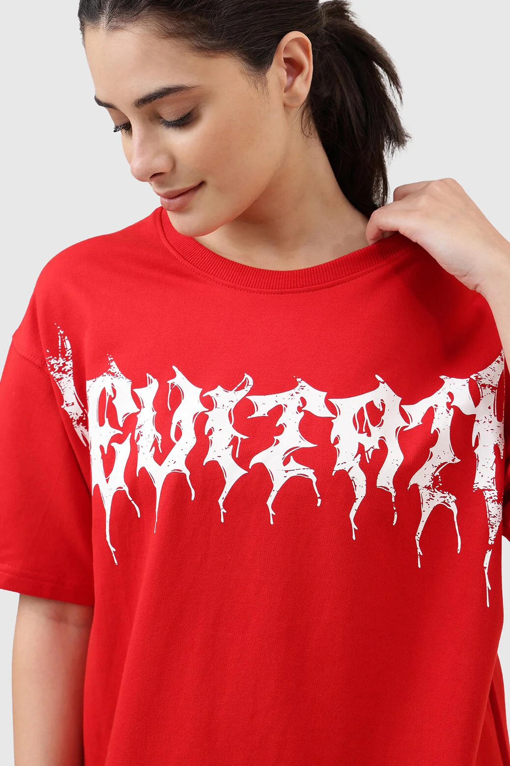 Levitate Oversized T-shirt Red - Image 3