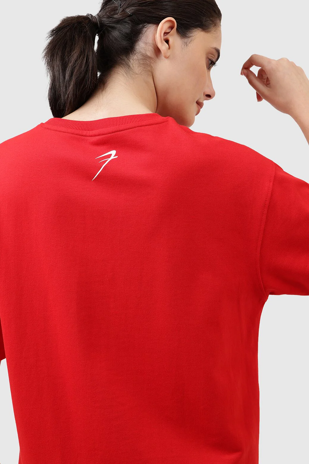 Levitate Oversized T-shirt Red - Image 4