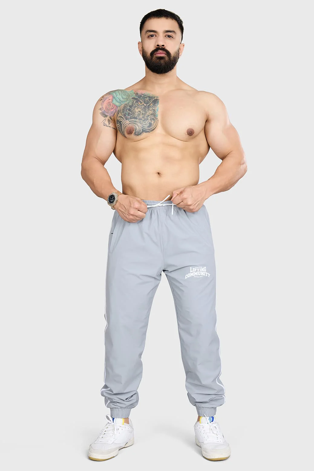 Lifting Community Joggers Light Grey - Image 3