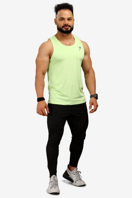 Men's Light Tank Lime - Image 2