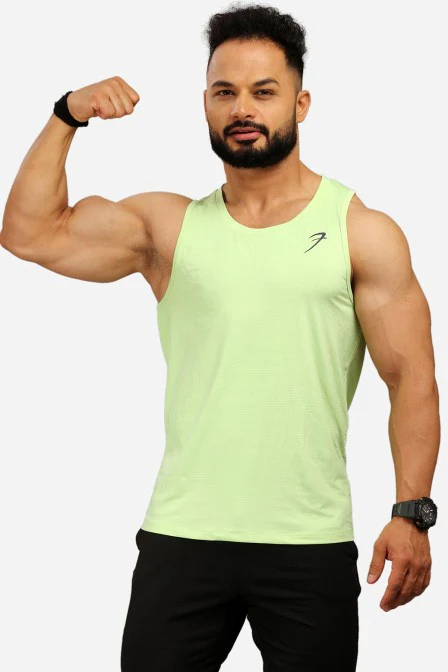 Men's Light Tank Lime - Image 3