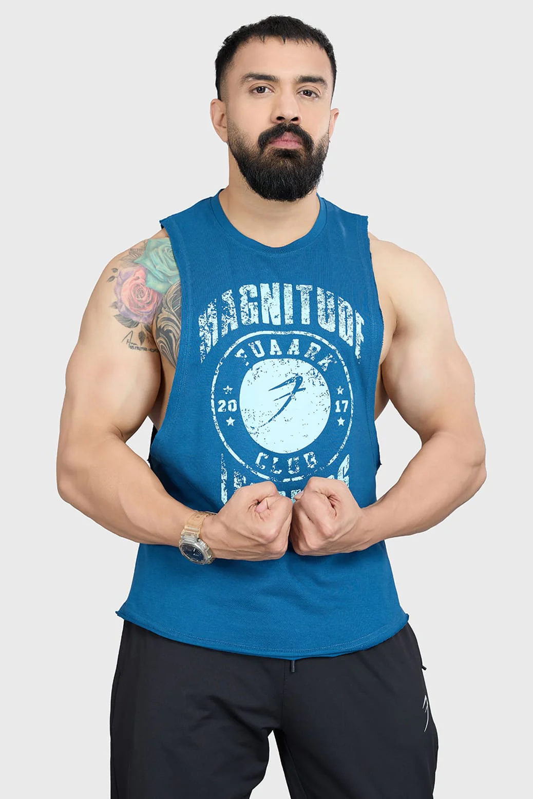 Magnitude Deep Arm Tank Teal - Image 4