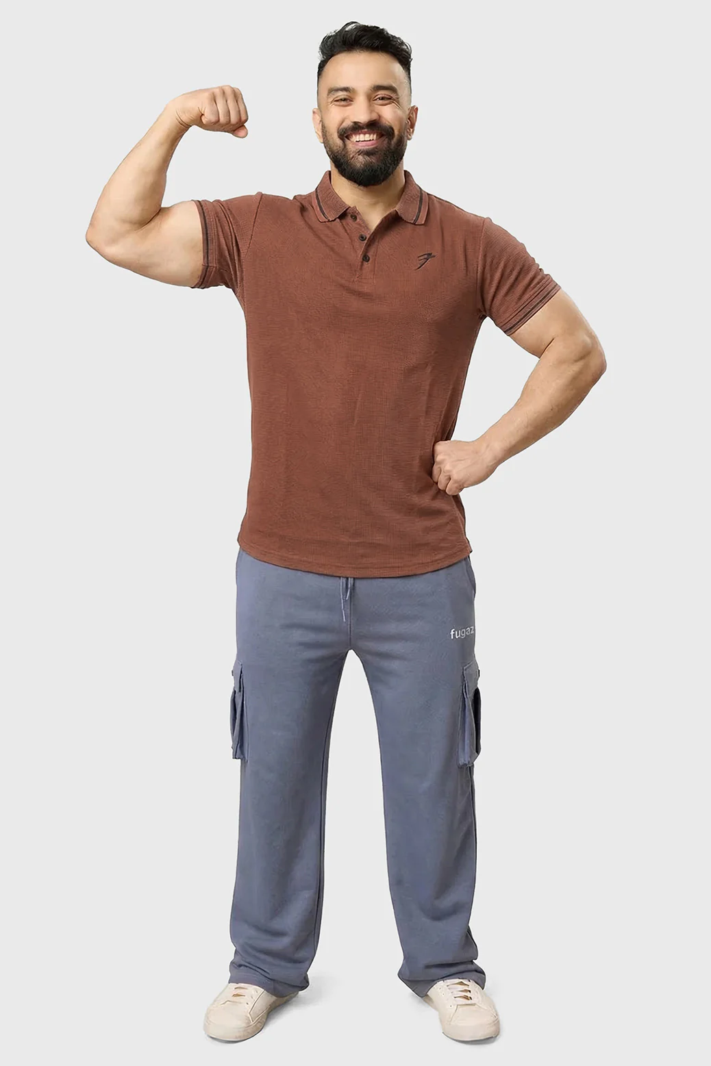 Mark Polo T-shirt Coffee - Image 2