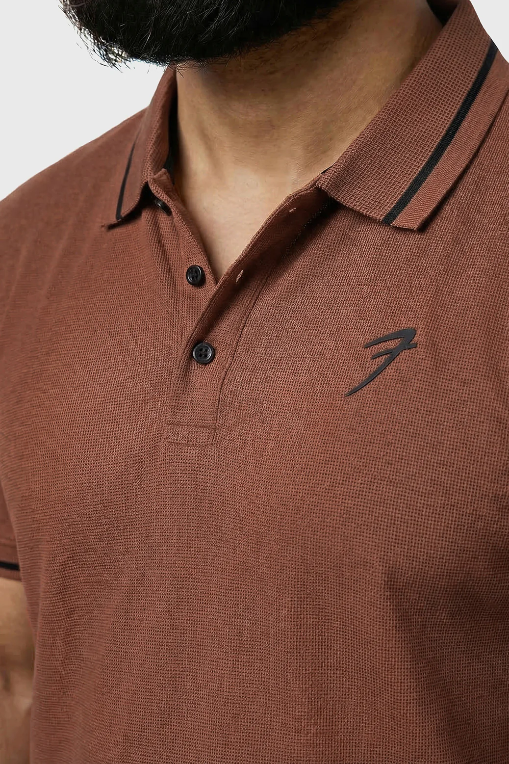 Mark Polo T-shirt Coffee - Image 3