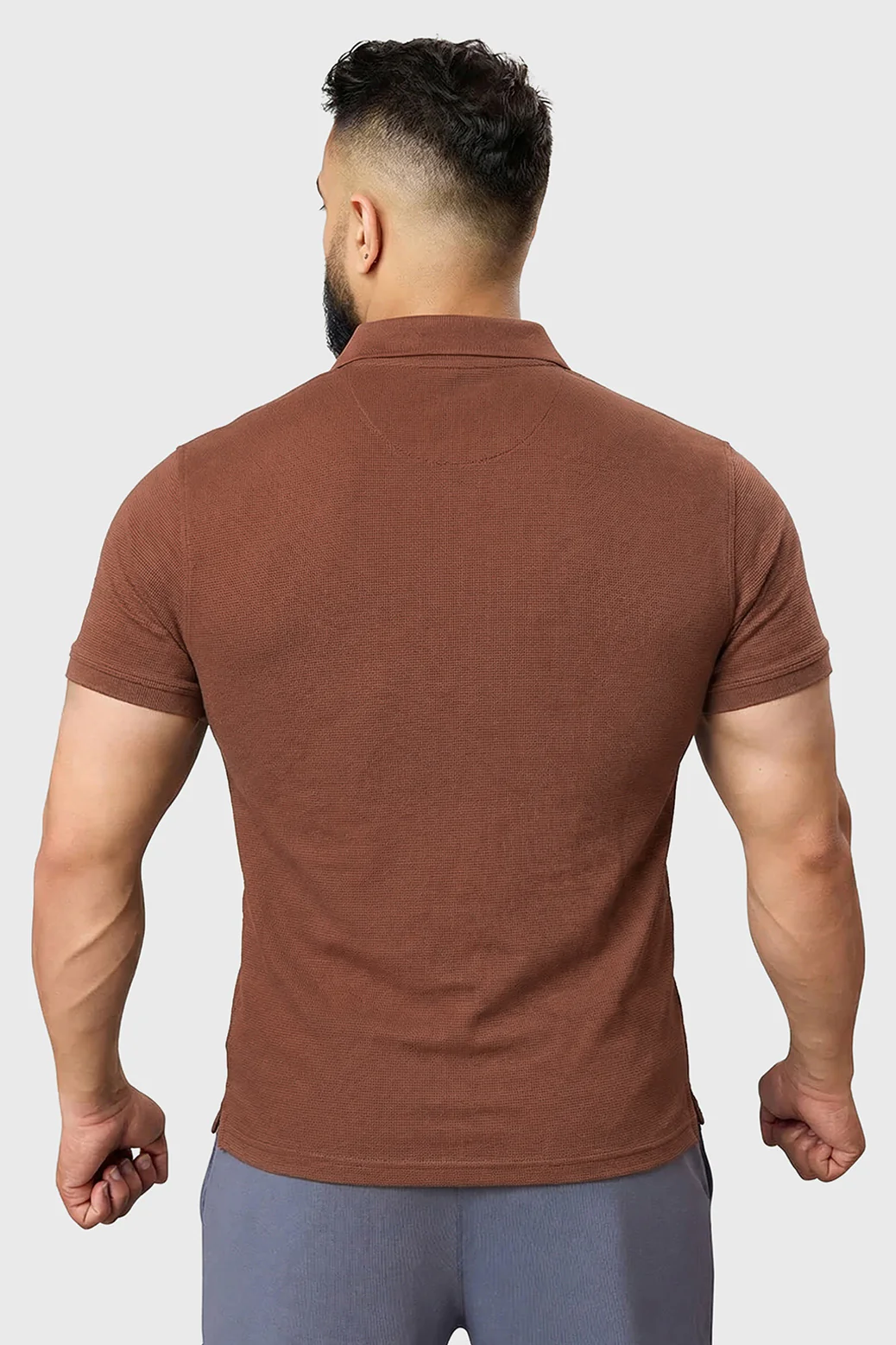 Mark Polo T-shirt Coffee - Image 6