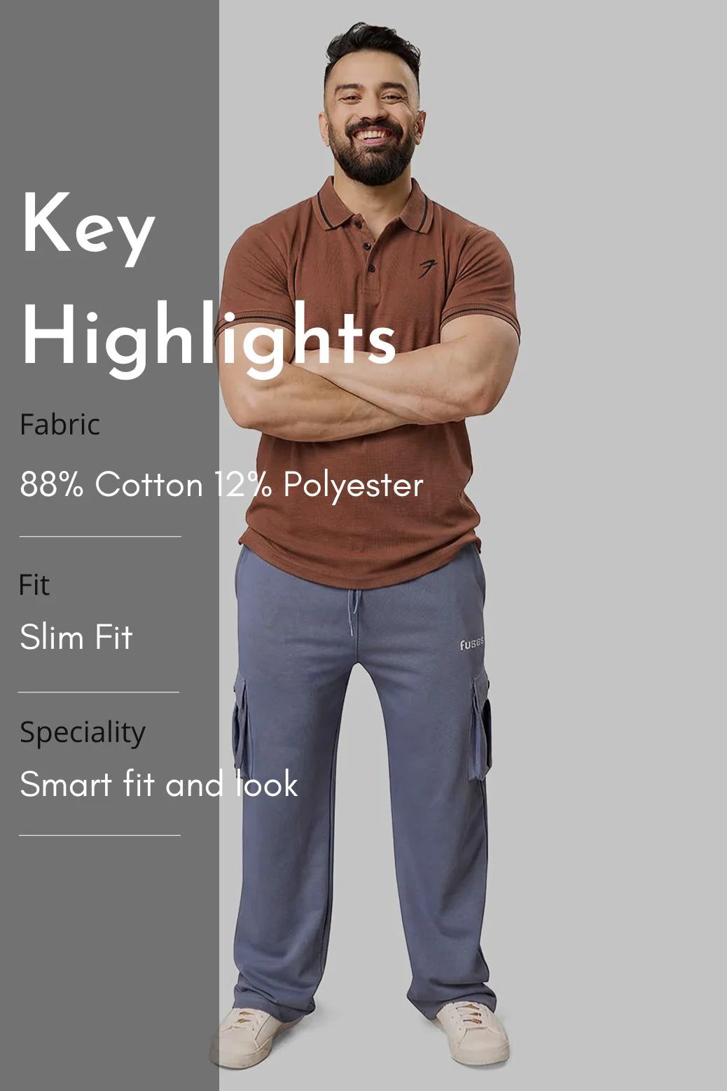 Mark Polo T-shirt Coffee - Image 7