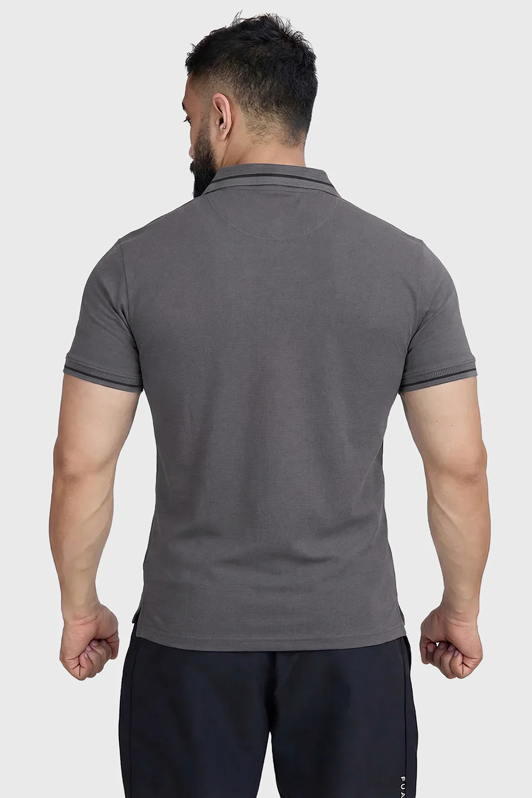 Mark Polo T-shirt Dark Grey - Image 6