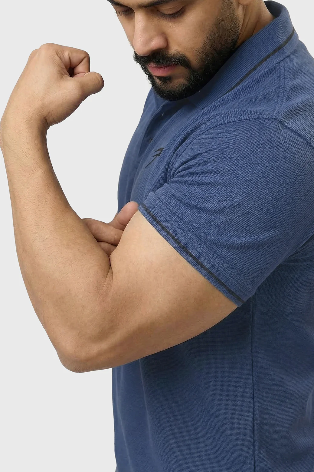 Mark Polo T-shirt Navy - Image 3
