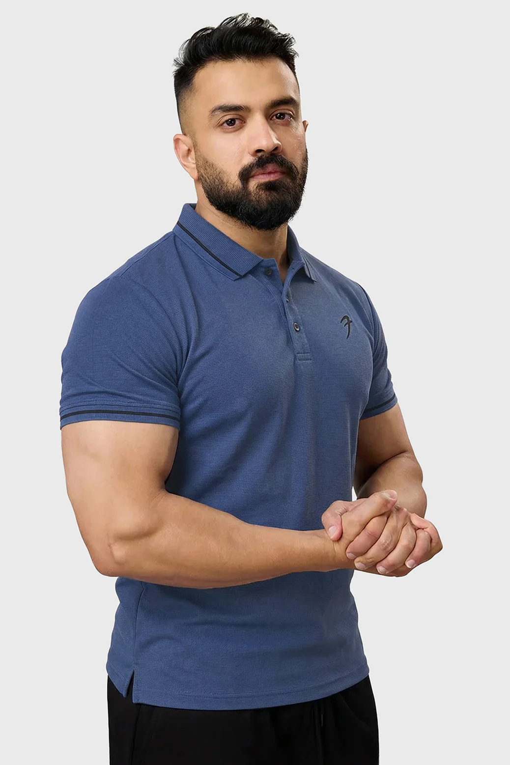 Mark Polo T-shirt Navy - Image 5