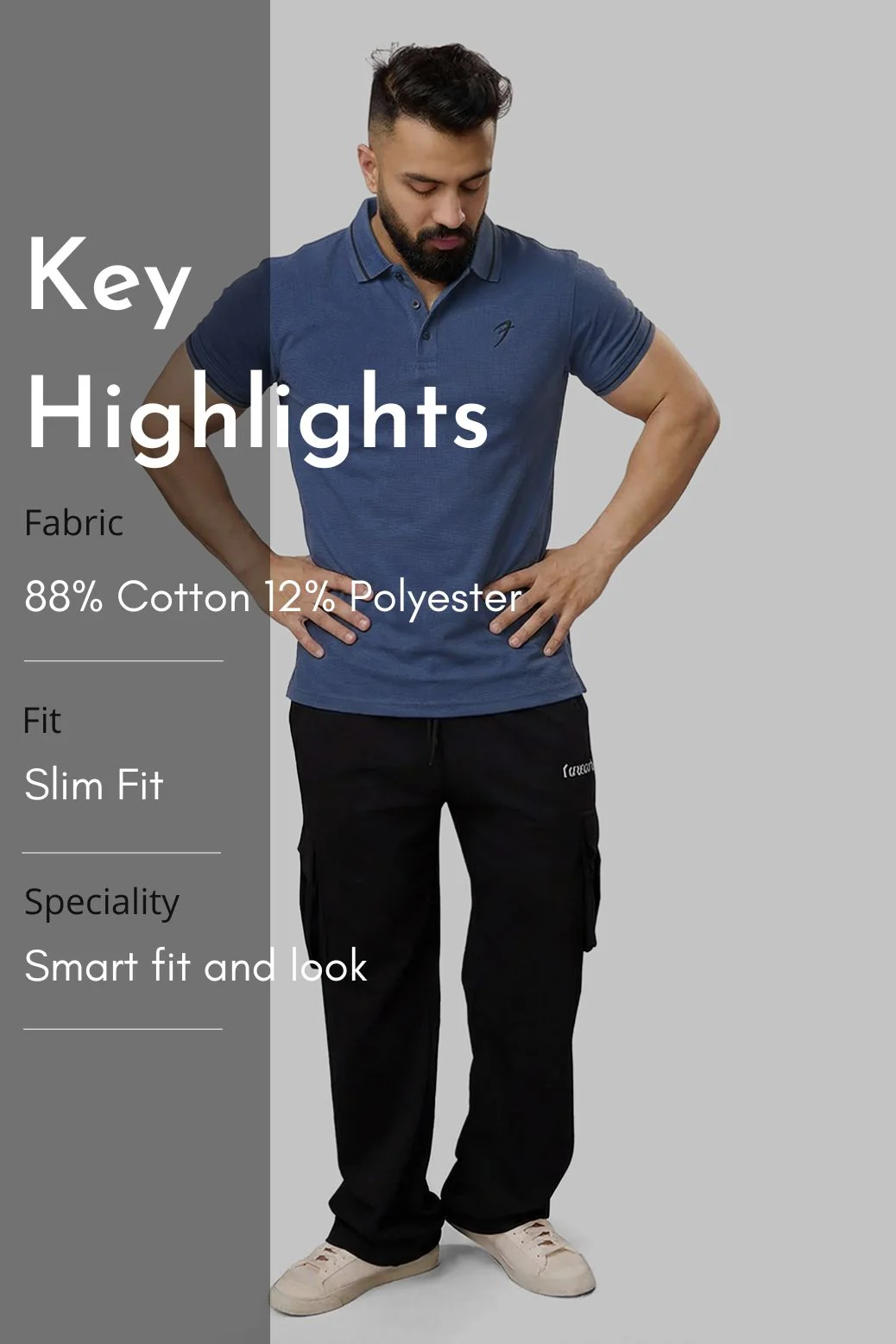 Mark Polo T-shirt Navy - Image 7