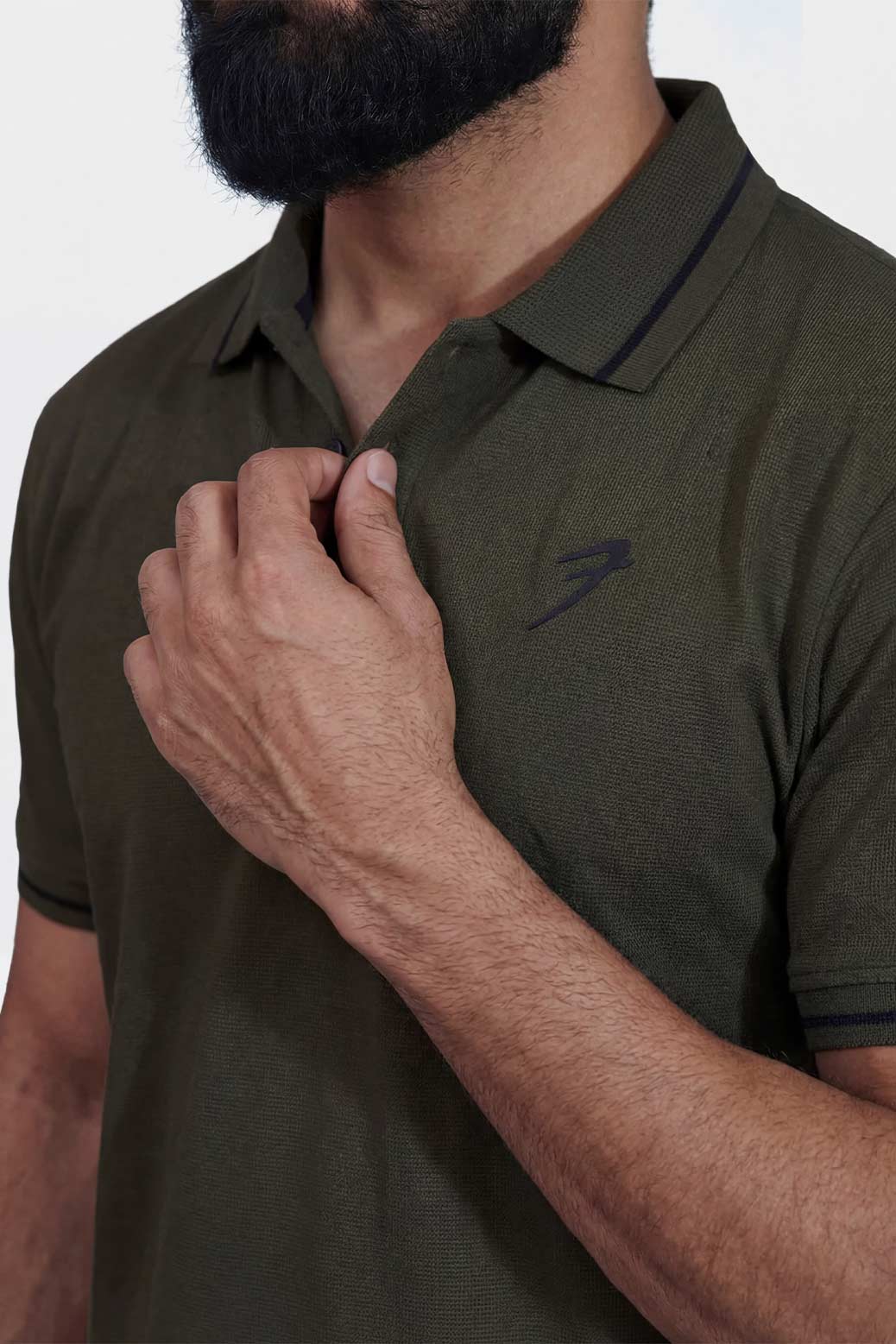 Mark Polo T-shirt Olive - Image 5